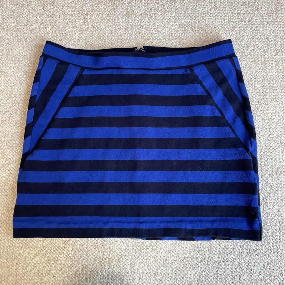 Blue & Black Chevron Gap mini skirt